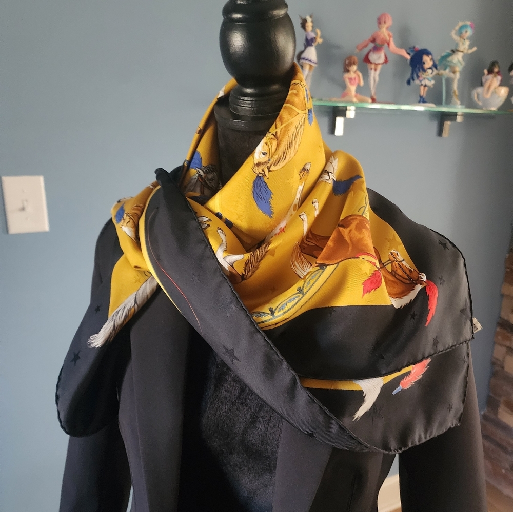 Authentic Herms Paris Horse Print Scarf